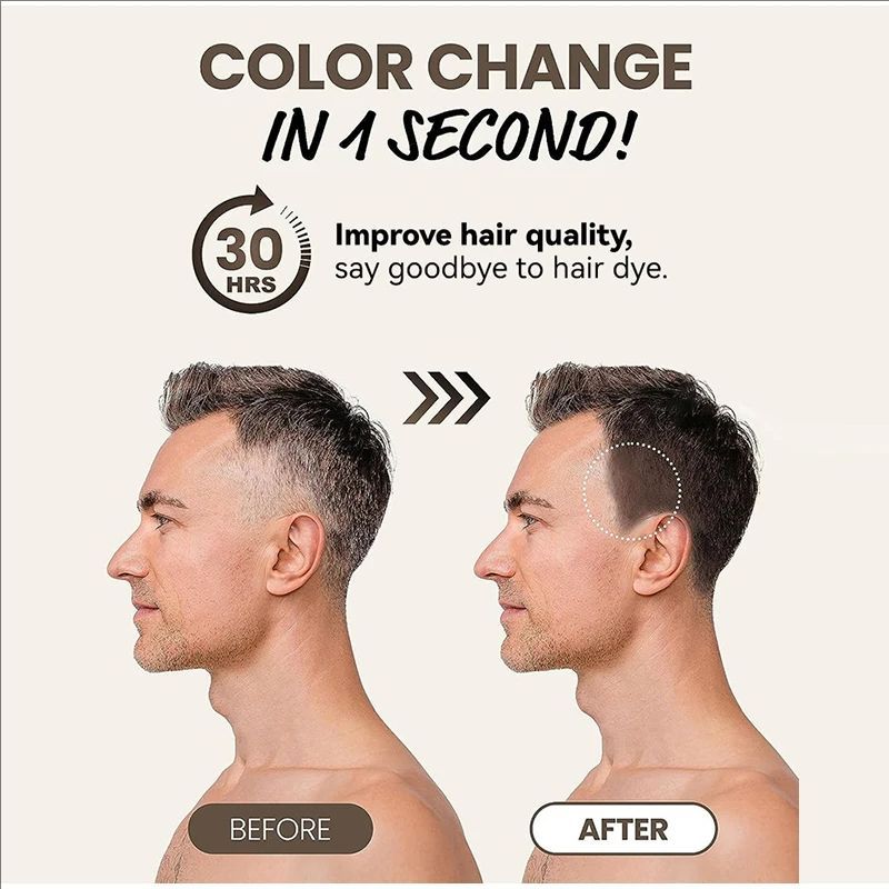 Black Brown One-time Hair Dye Pen Instant Gray Root Coverage Hair Color Cream Stick Penicl Fast Temporary Cover Up White Hair