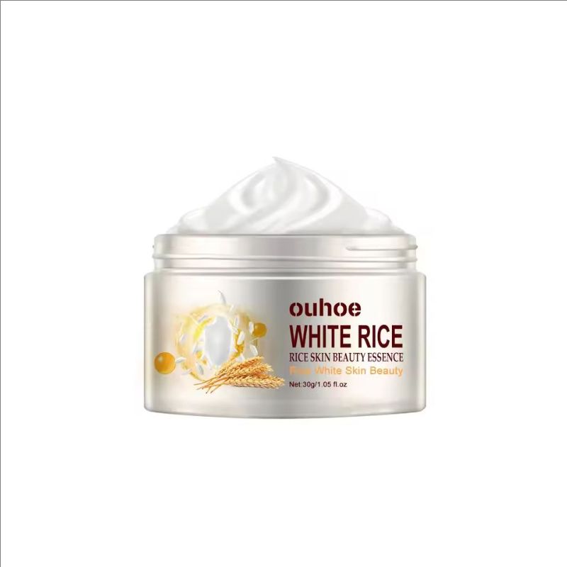 White Rice Face Whitening Cream Remove Dark Spots Fade Freckle Melanin Anti Wrinkle Aging Moisturizing Brighten Skin Care New