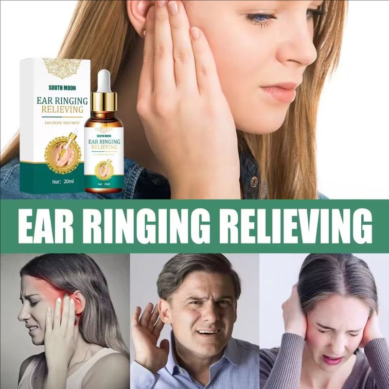Ear Drops for Tinnitus Ear Ringing Relieving Deafness Ears Swelling Discharge Otitis Media Fluid Health Care 20ml