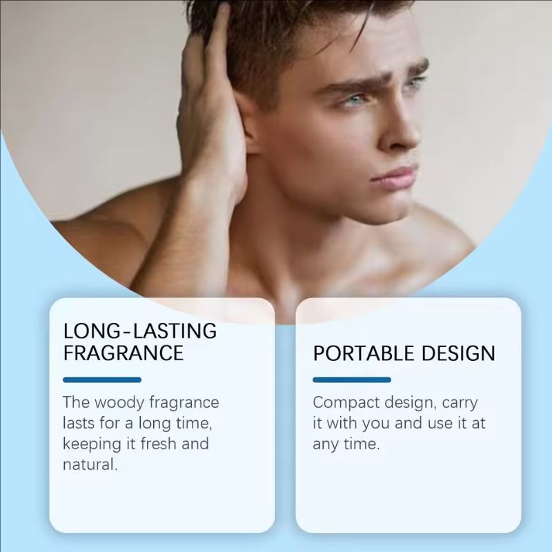 Sandalwood Solid Perfume Long Lasting Scent Dating Women Fragrances Deodorant Keep Fresh Portable Men Body Pheromone Solid Balm