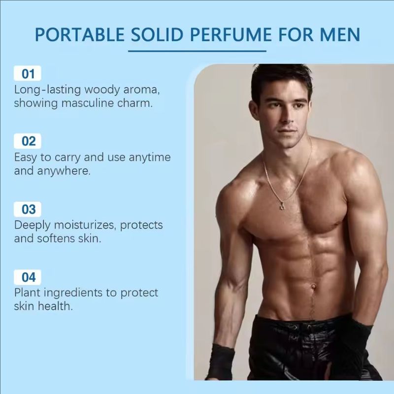 Sandalwood Solid Perfume Long Lasting Scent Dating Women Fragrances Deodorant Keep Fresh Portable Men Body Pheromone Solid Balm