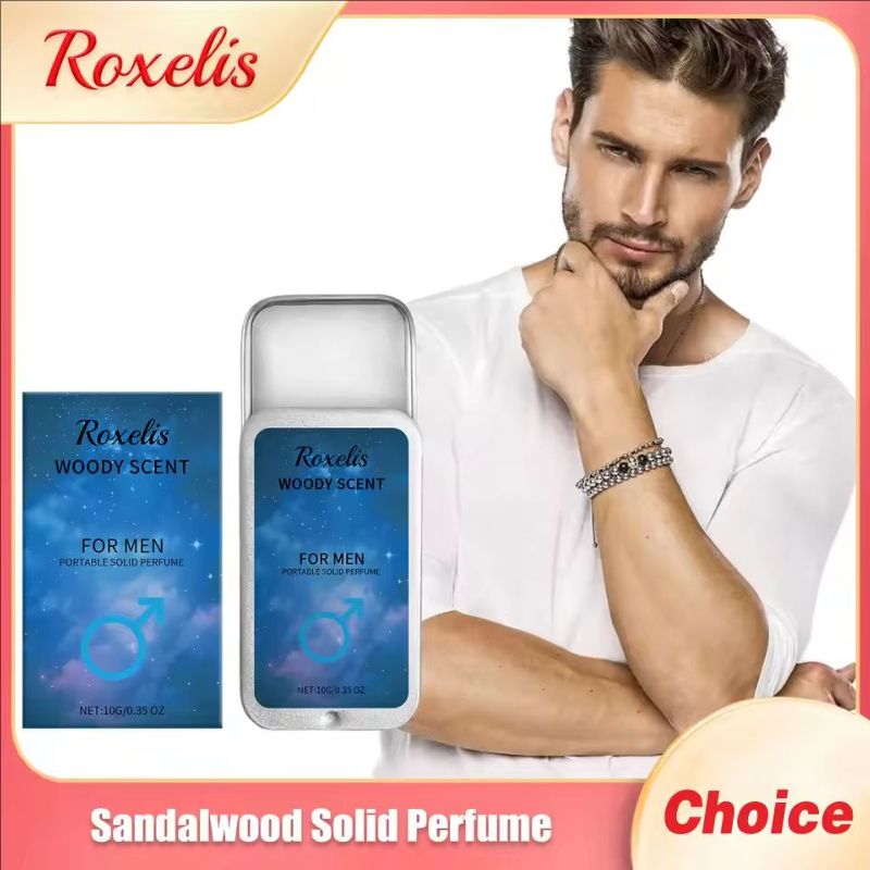 Sandalwood Solid Perfume Long Lasting Scent Dating Women Fragrances Deodorant Keep Fresh Portable Men Body Pheromone Solid Balm