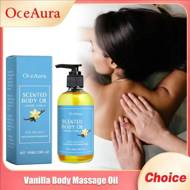 Vanilla Body Massage Oil Improve Moisturizing Relieve Stress Strengthen Nourishing Muscle Relaxing Body SPA Plant Essential Oils