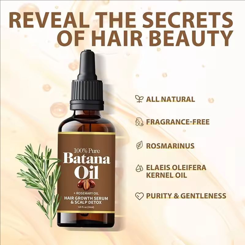 Hair Essential Oil Batana Rosemary Mint Scalp Hair Strengthening Oil Biotin Essential Oil Nourish Treatment Promote Hair Growth