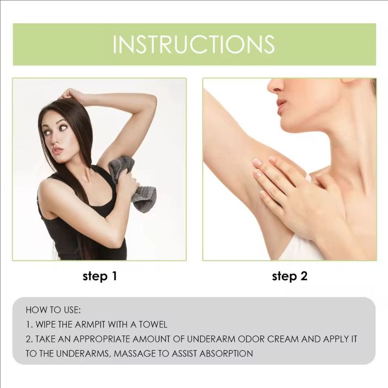 Underarm Sweat Deodor Cream Refreshing Antiperspirant Removes Armpit Body Odor Sweaty Lasting Aroma Deodorant Care