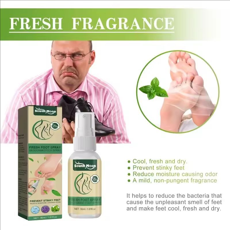 Athletes Foot spray Beriberi Cream Deodorant remove Odor Dry Crack peeling Anti itch sweat feet moisturizing skin fragrance Care