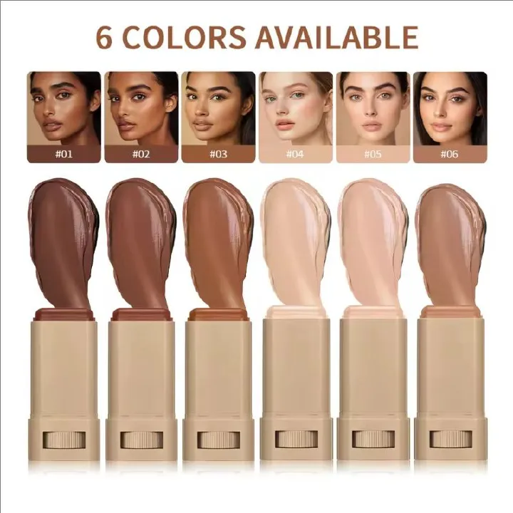 Foundation Stick Serum Boosted Skin Tint Balm Silky Texture Moisturizing Coverage Plumper Natural Even Skin Tone Travel Makeup
