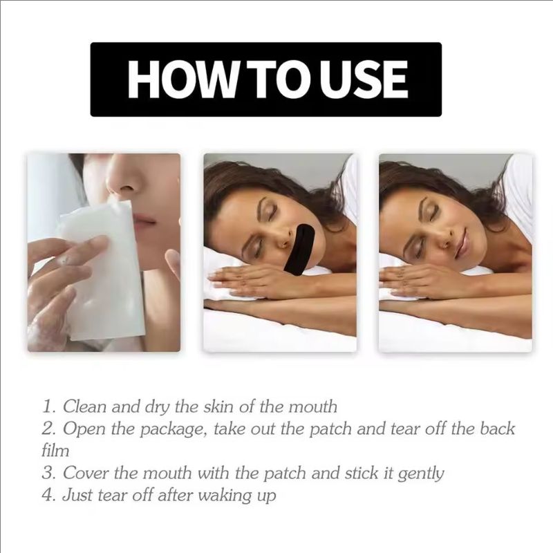 Stop Snoring Patch Nose Breathing Correction Improve Sleeping Promoting Better Breath Portable Night Sleep Mouth Orthosis Tape