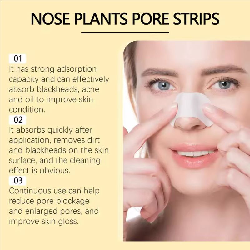 Deep Cleansing Pore Strips Peel Black Dots Whitehead Purifying Brighten Firming Oil Control Hydrate Blackhead Removal Nasal Mask