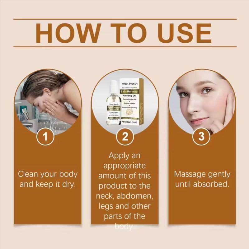 Firming Skin Tightening Oil Anti Cellulite Smooth Moisturizing Lifting Shaping Softening Abdominal Belly Thigh Body Massage Oil