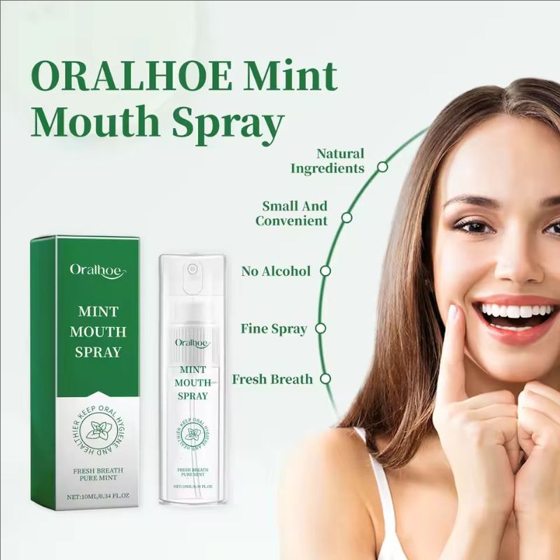Refreshing Mint Breath Spray Long Lasting Freshens Breath Removing Halitosis Oral Problems Kissing Faint Scent Mouth Mist Spray
