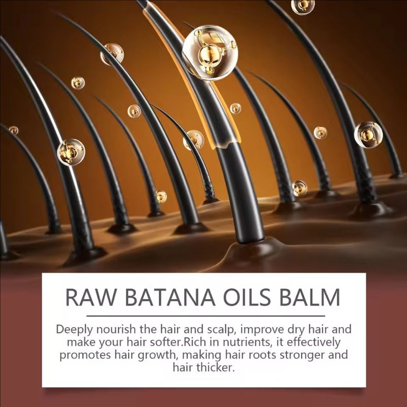 Batana Oil Hair Growth Eliminates Split Ends Prevent Hair Loss Break Thicker Smoothing Moisturize Repair Hair Massage Care