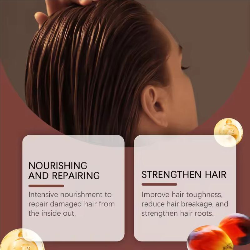 Batana Oil Hair Growth Eliminates Split Ends Prevent Hair Loss Break Thicker Smoothing Moisturize Repair Hair Massage Care