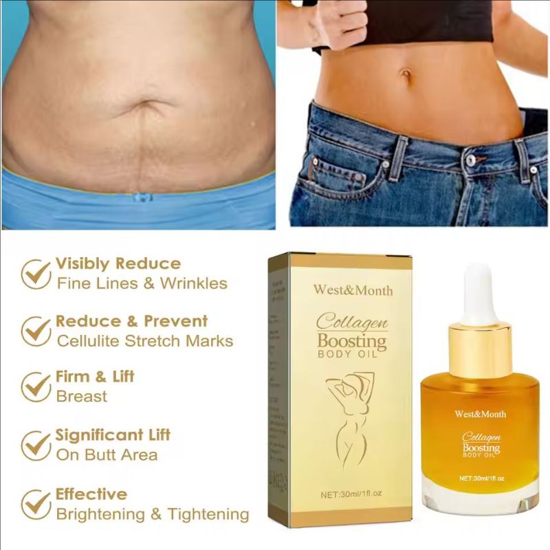 Collagen Slimming Oil Lifting Firming Belly Fat Burner Remove Cellulite Tighten Breast Buttock Weight Loss Shaping Essence Oil