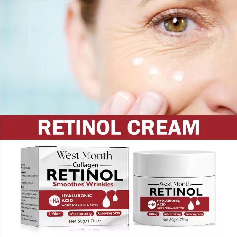Retinol Wri-nkles Remover Cream Lifting Firming Reduce Fine Lines Smooth Brightening Skin Moisturizing Anti A-ging Facial Cream