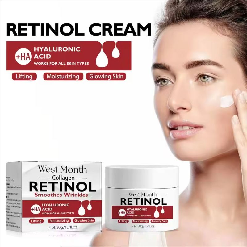 Retinol Wri-nkles Remover Cream Lifting Firming Reduce Fine Lines Smooth Brightening Skin Moisturizing Anti A-ging Facial Cream