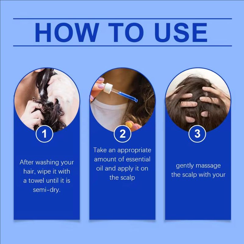 Copper Peptide Hair Grow Serum Prevent Alopecia Moisturizing Hair Dry Frizz Repairing Smoothing Scalp Care Density Hair Essence