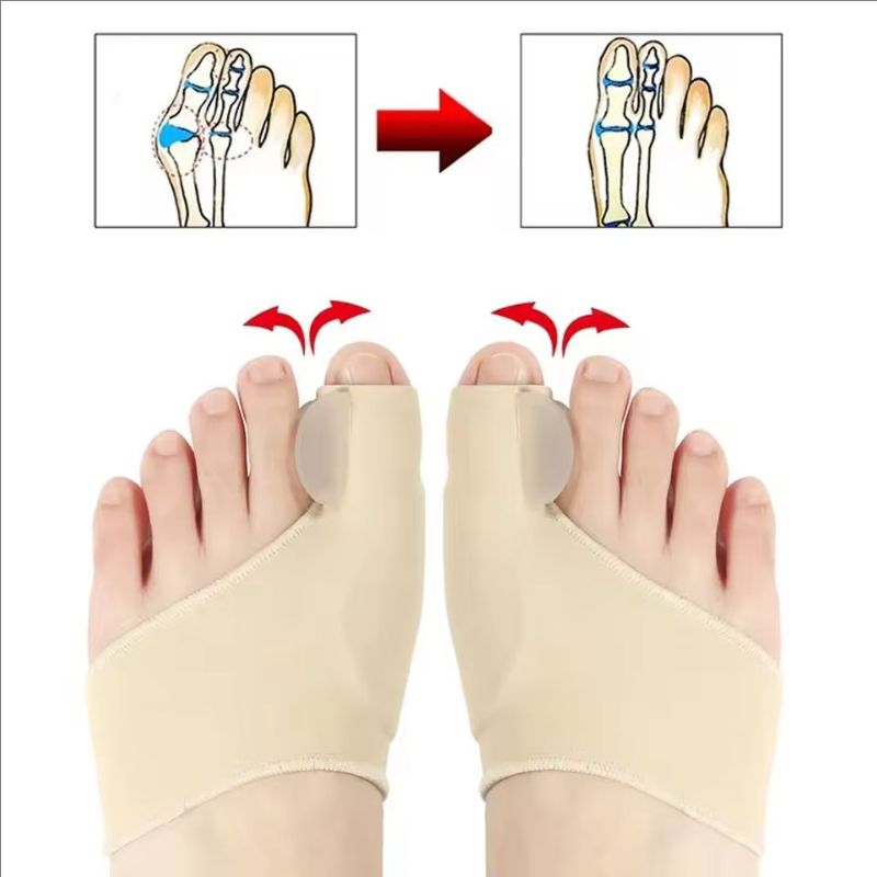 Toe Separator Hallux Valgus Bunion Corrector Orthotics Feet Bone Thumb Adjuster Correction Pedicure Sock Straightener