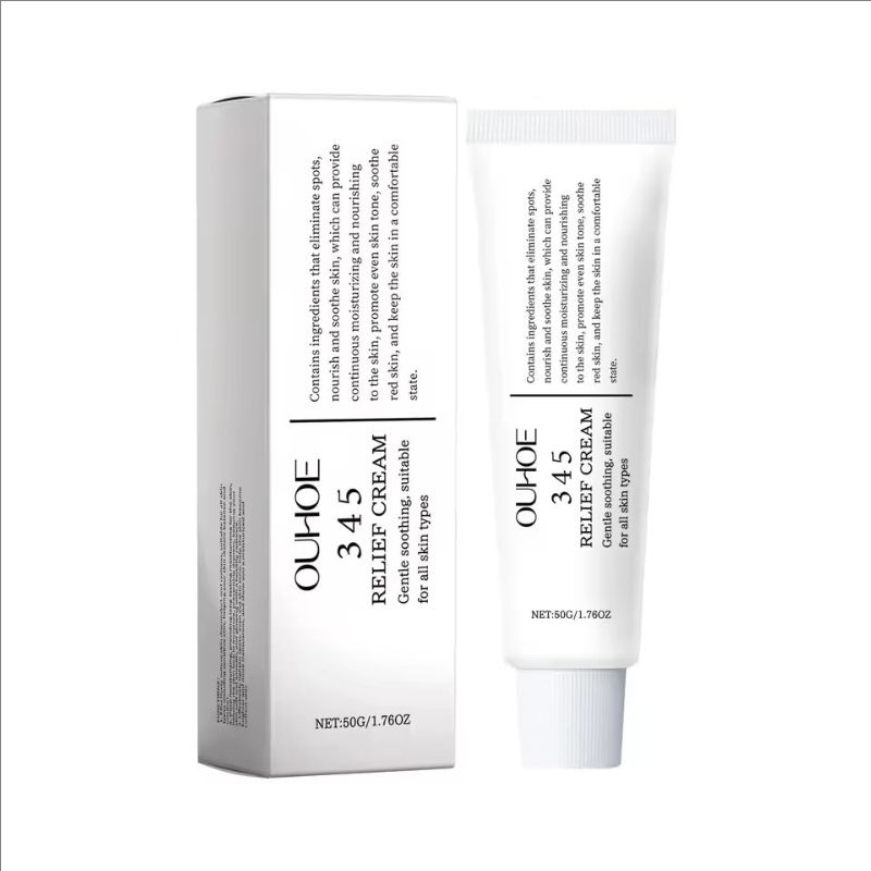 50g 345 Relief Cream Brightening Skin Hydrate Facial Reapir Blemishes Nourish Long Lasting Moisturizer Soothing Face Cream