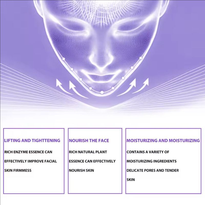 V Face Lifting Slimming Cream Firming Moisturizing Facial Contouring Chin & Jawline Tightening Massage Cream for Sagging Skin