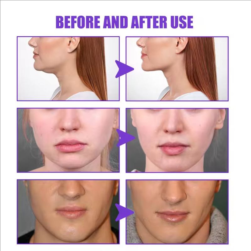 V Face Lifting Slimming Cream Firming Moisturizing Facial Contouring Chin & Jawline Tightening Massage Cream for Sagging Skin