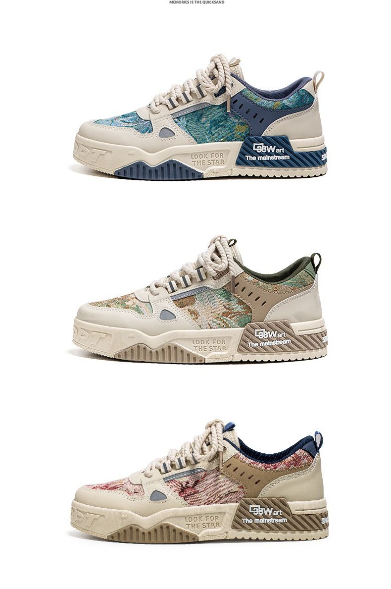 Men's Shoes New Summer Breathable Versatile Niche Original Leisure Board Shoes Thick Bottom Non-Slip Fashionable Sports Shoes