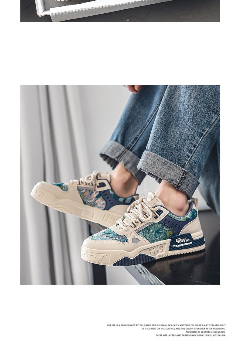 Men's Shoes New Summer Breathable Versatile Niche Original Leisure Board Shoes Thick Bottom Non-Slip Fashionable Sports Shoes