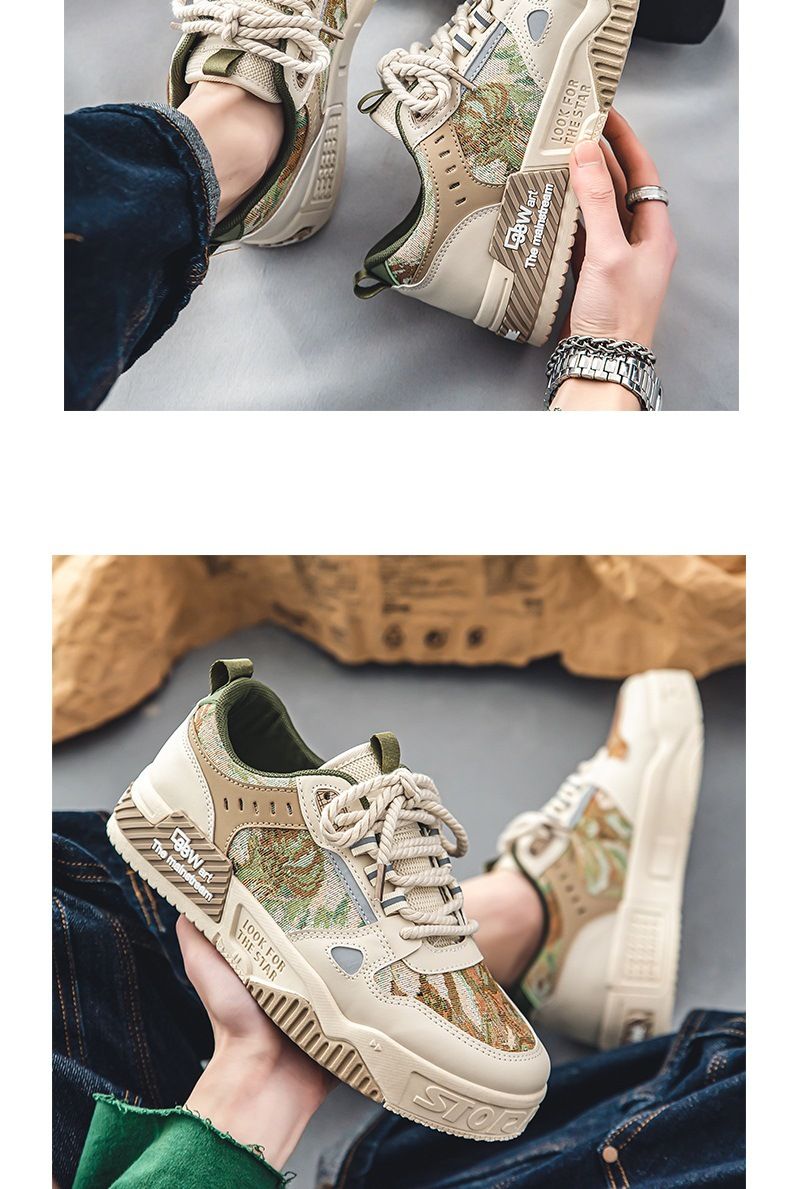 Men's Shoes New Summer Breathable Versatile Niche Original Leisure Board Shoes Thick Bottom Non-Slip Fashionable Sports Shoes