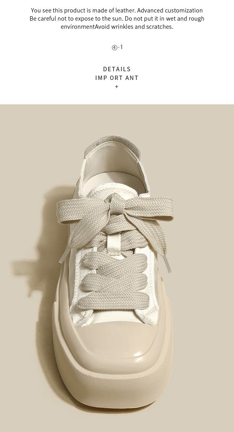 Women's Thick-Soled All-Match White Shoes Spring and Summer New Niche Low-Cut Square Toe Satin Casual Canvas Sneakers