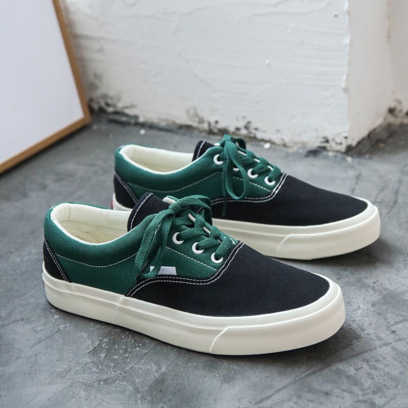 New Canvas Shoes Flower Chessboard Plaid Low-Top Couple Men's and Women's Shoes Retro Women's Board Shoes