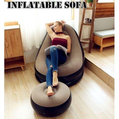 Inflatable Seat With Footrest + Manual Pump-