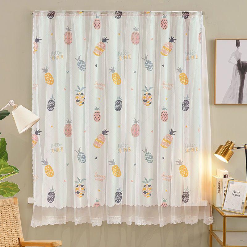 1pcs Punch-free Velcro Door Curtain For Door Window Curtains Protec tive  For Living Room Bedroom Window Curtains Protective