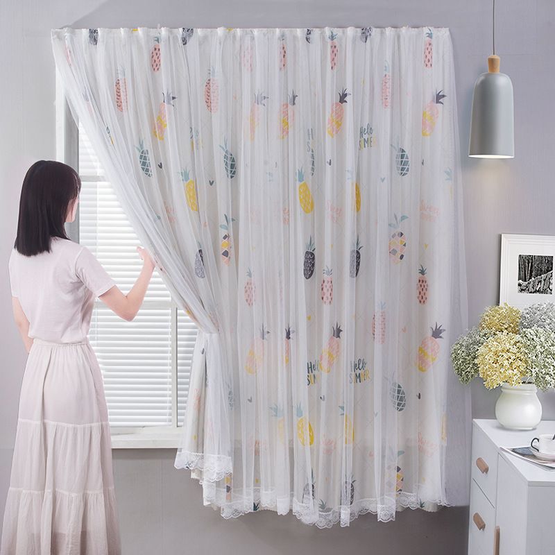 1pcs Punch-free Velcro Door Curtain For Door Window Curtains Protec tive  For Living Room Bedroom Window Curtains Protective