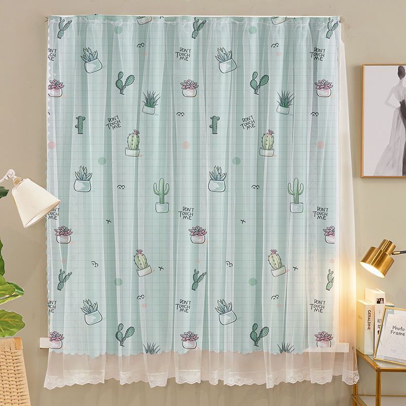 1pcs Punch-free Velcro Door Curtain For Door Window Curtains Protec tive  For Living Room Bedroom Window Curtains Protective