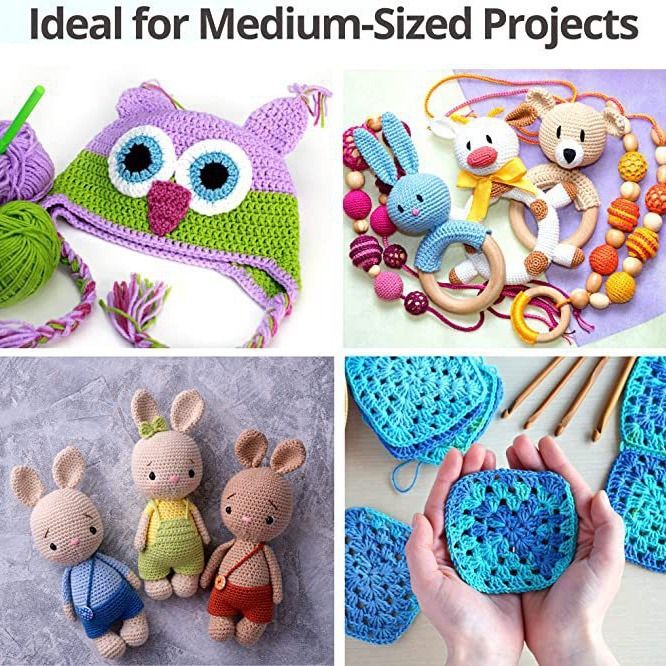 68 PCS Crochet Kit, Upgraded Hanging Crochet Set with Case & Yarn for Crocheting, Crochet Hook Set for Beginners Crochet Hook Kit with Crochet Book, Crochet Hooks, Knitting & Crochet Supplies