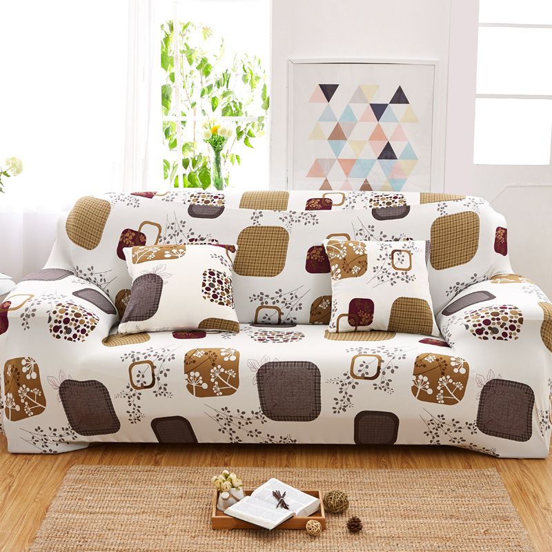 Sofa Slipcover Sofa Cover for 1/2/3/4 Seater Home Decor Stretch Fabric Pattern Elastic Chair Stretch  Elastic Sofa Covers