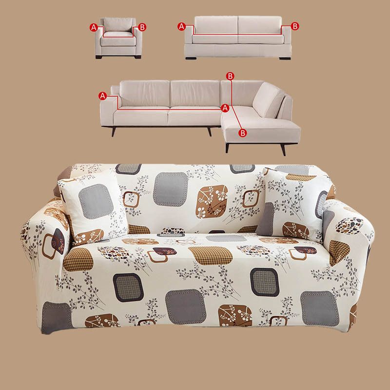 Sofa Slipcover Sofa Cover for 1/2/3/4 Seater Home Decor Stretch Fabric Pattern Elastic Chair Stretch  Elastic Sofa Covers