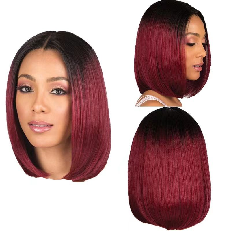 Women Hair Straight Bob Wigs 10Inch Brazilian Remy Hair Short Bob Human Hair Wigs Clip in U Part Wig Human Hair