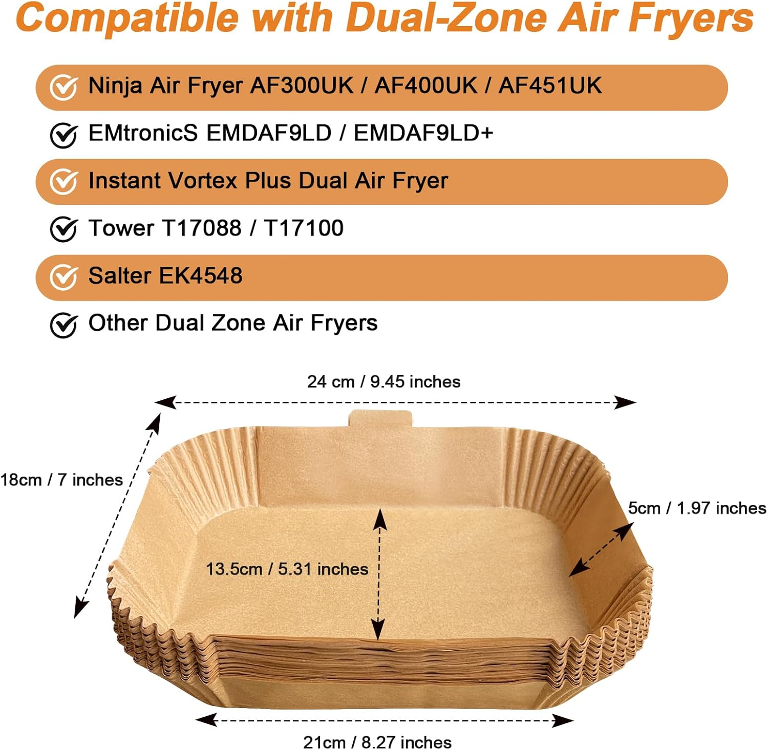 100pcs Air Fryer Liners DisposableAir Fryer Paper  Non-Stick Air Fryer Parchment Paper Liners, Oil-Proof Water-Proof Round Air Fryer Liners for Cooking, Baking