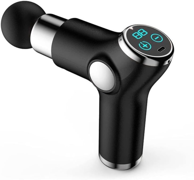 Mini Massage Gun, Powerful Handheld Muscle Massager for Back Pain Relief, Deep Tissue Percussion Small Massage Gun Travel Massager with 4 Massage Heads  Electric Massage Gun, Deep Muscle Massager