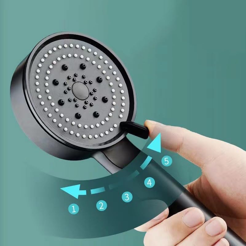 Multi-Functional High Pressure Shower Head with 6 Modes Handheld Shower Head with One-Click Switching Detachable Rain Shower Head Shower Head for Home Bathroom Baby Shower