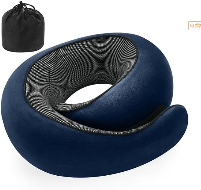 Neck Pillow, Travel Pillow uses Memory Foam to Support Neck Comfort, Ideal Companion for Airplane and car Travel, Compact, Convenient, and Versatile Airplane Sleep Pillow