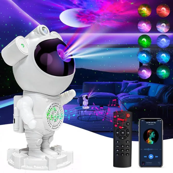 Astronaut Galaxy Star Projector Starry Night Light, Astronaut Light Projector with Nebula,Timer and Remote Control, Bedroom and Ceiling Projector, Gifts for Children and Adults