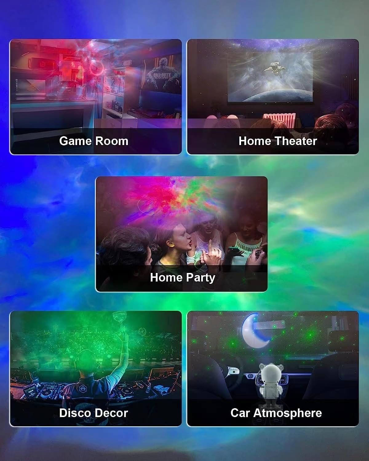 Astronaut Galaxy Star Projector Starry Night Light, Astronaut Light Projector with Nebula,Timer and Remote Control, Bedroom and Ceiling Projector, Gifts for Children and Adults
