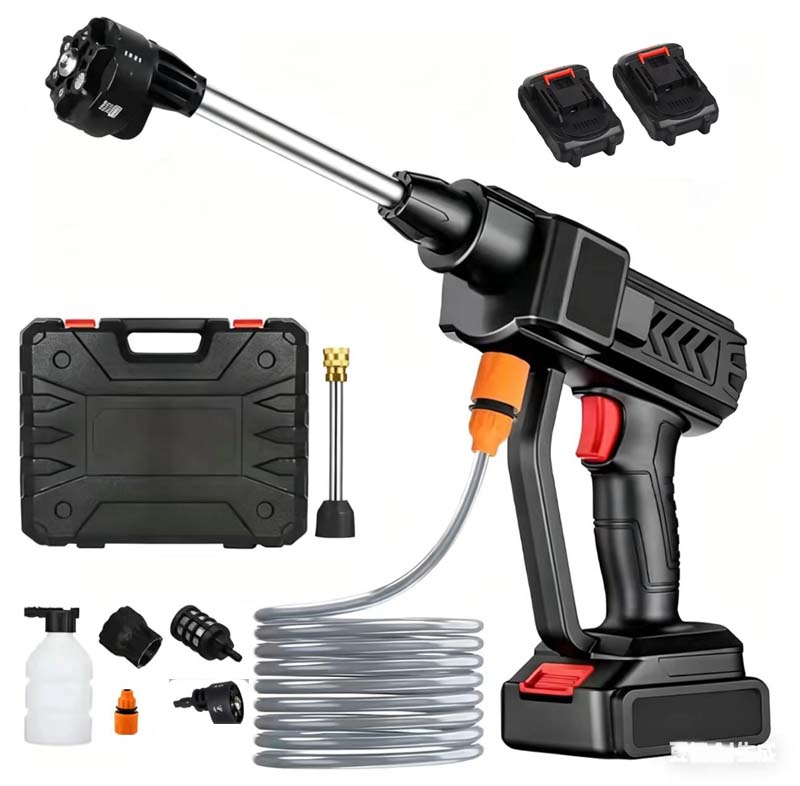 Cordless Pressure Washer, 30Bar Battery Powered with 3 Spray Modes and Accessories, Handheld Electric Power Washers , 6-in-1 Nozzle with Jet Nozzles for Car Floor Wall Fence Cleaning Pet Cleaning