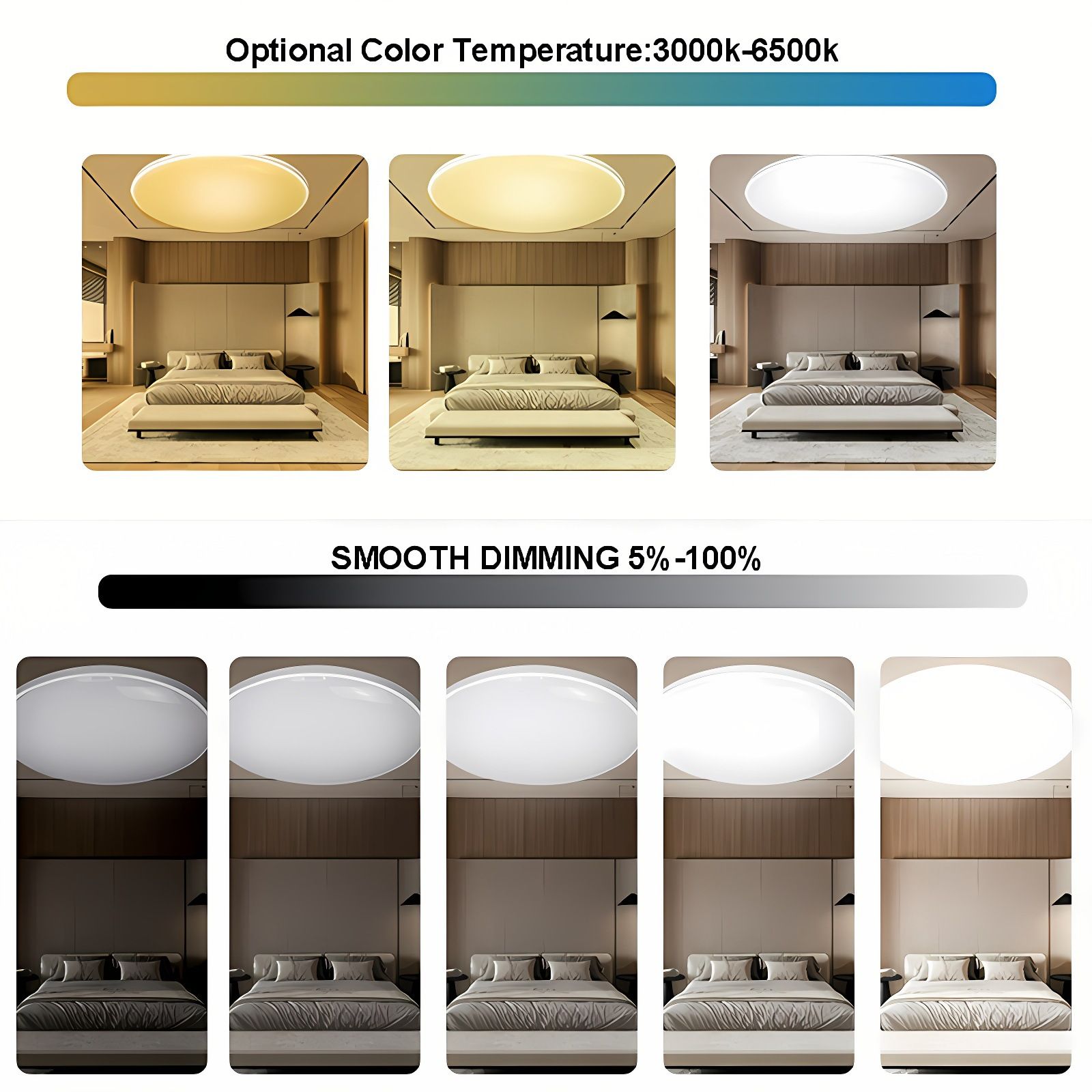 30W RGB Bulb LED Ceiling Light Bluetooth Speaker Bluetooth&IR Control Smart Pendant Lights Fixture Color Changing RGB Ceiling Light