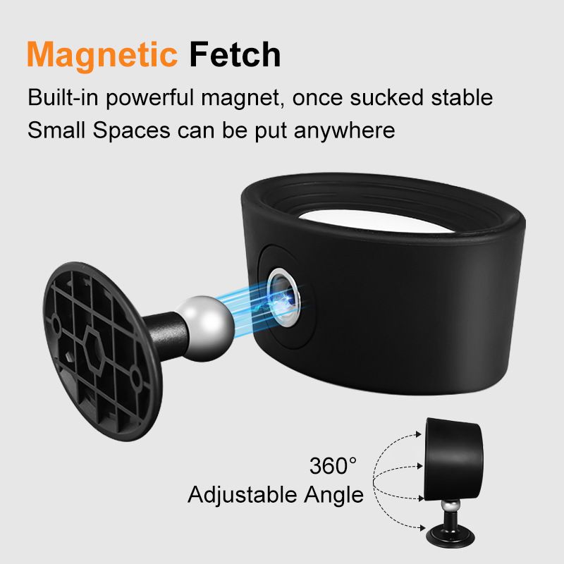 USB Rechargeable Memory Function Indoor Wall Lamp Magnetic Three-Color Cabinet Lamp Bedside Lamp Portable Touch Light Magnetic Wall Lamp