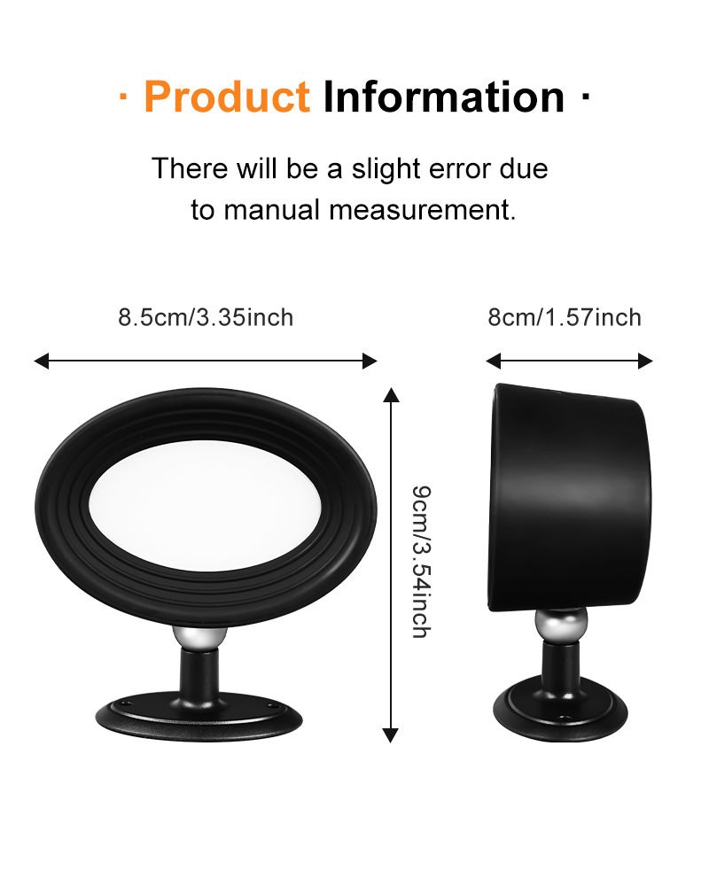 USB Rechargeable Memory Function Indoor Wall Lamp Magnetic Three-Color Cabinet Lamp Bedside Lamp Portable Touch Light Magnetic Wall Lamp