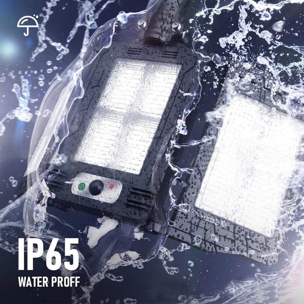 648LED Remote Solar Lights High Brightness 324W Power 3000mAh Outdoor Street Light Wireless Motion Sensor IP65 Waterproof Security Flood Light