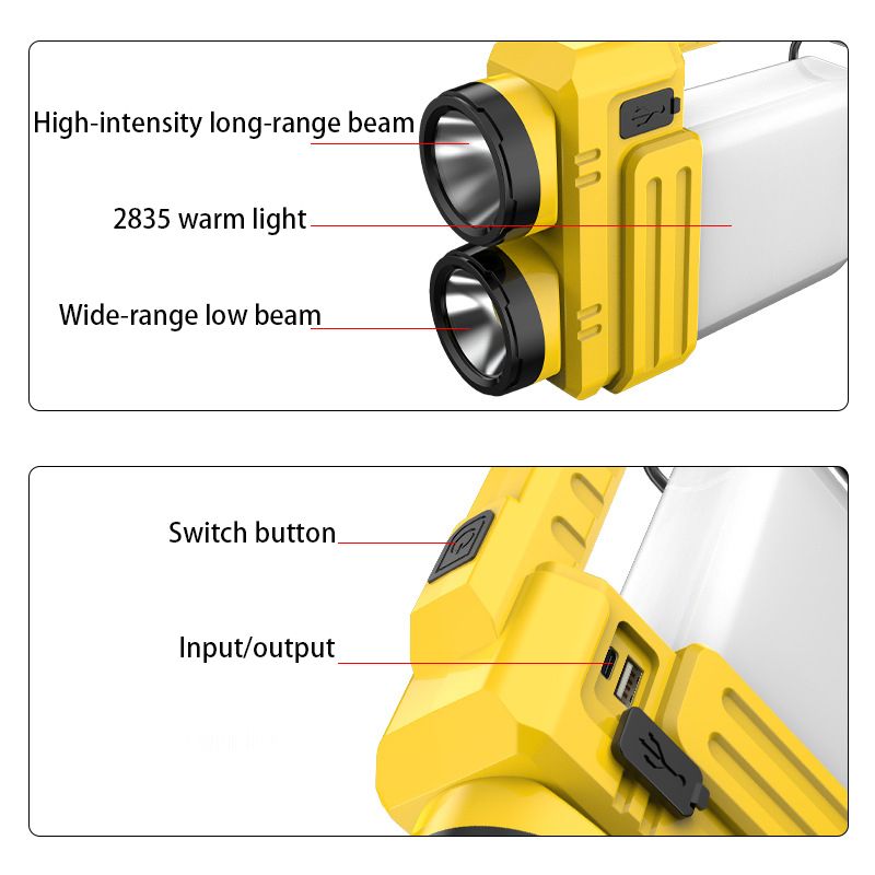 LED Torch Emergency Lighting High Brihtness FlashLight Rechargeable Remote Control LED Chandelier Portable Lamp Room Night Market Outdoor Hanging Light